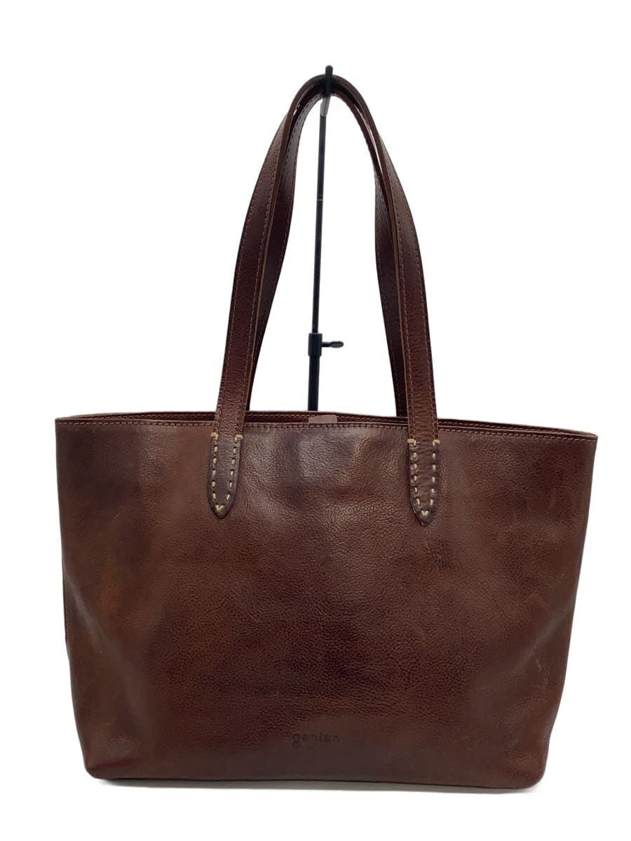 GENTEN Bag Leather BRW Solid