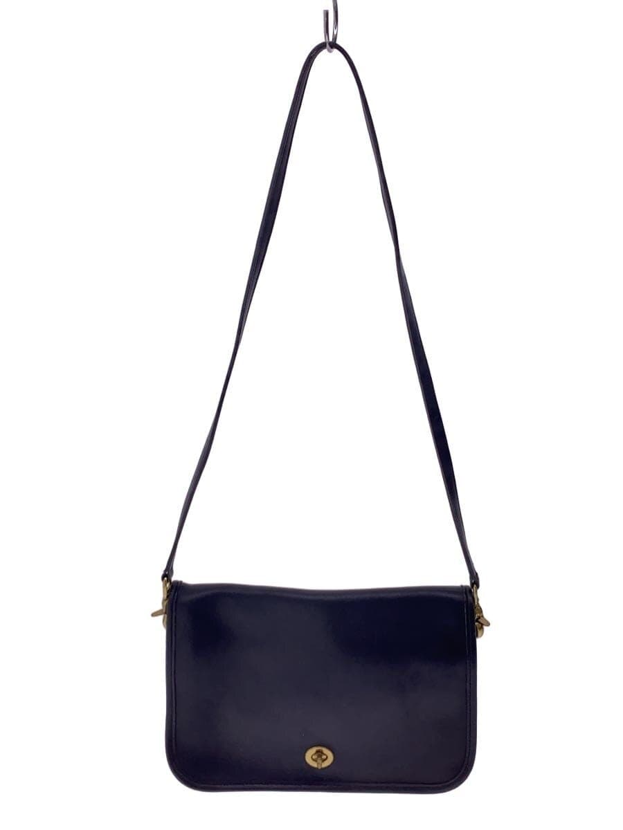 COACH Shoulder Bag Leather BLK Solid B2P-9635