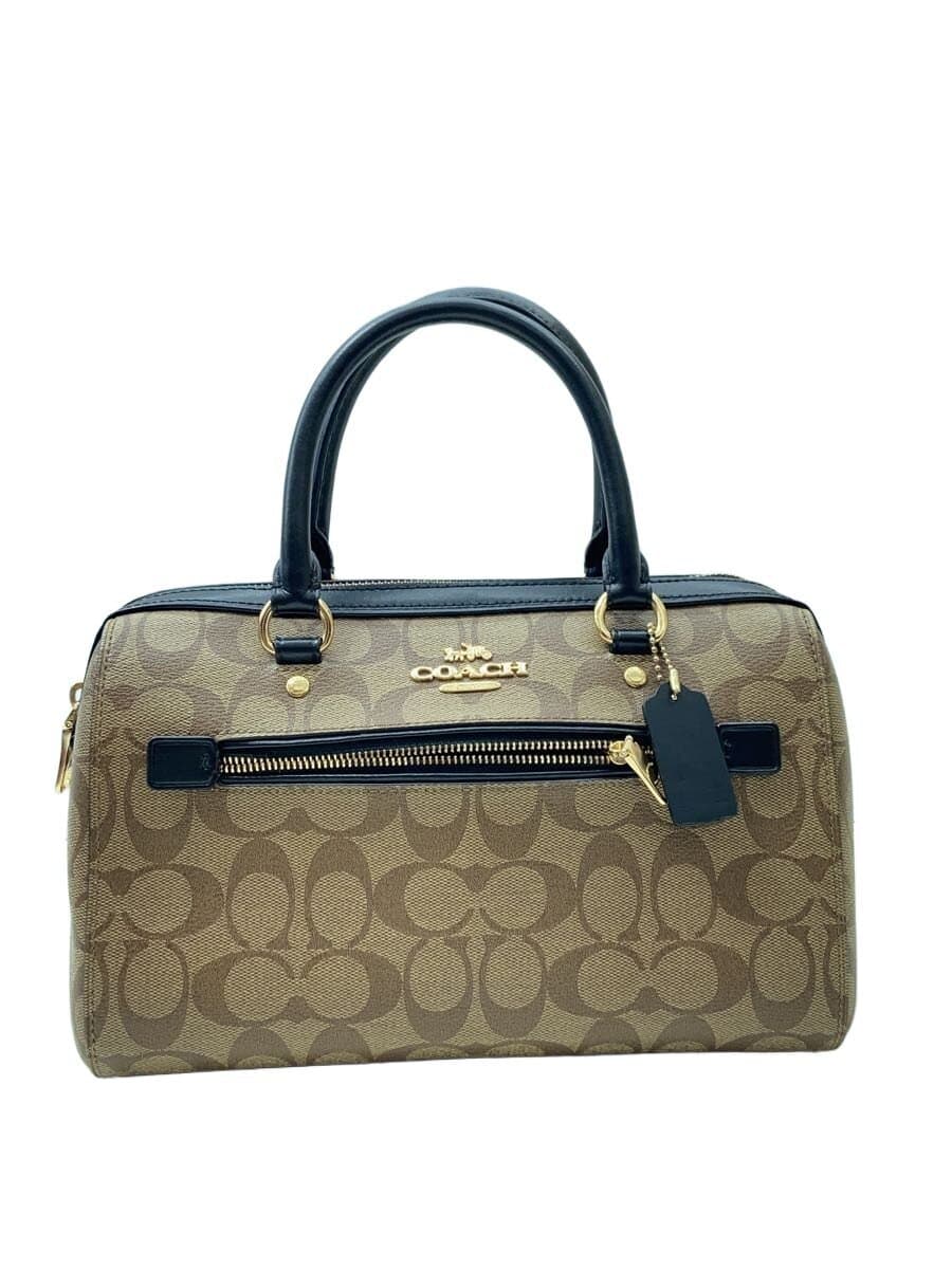 COACH2-Way Ro One Satchel In Signature BEG All Over Pattern F83607
