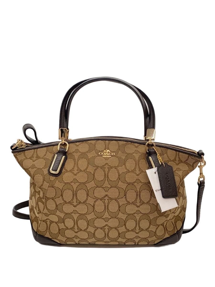 COACH Handbag_Signature Canvas BEG