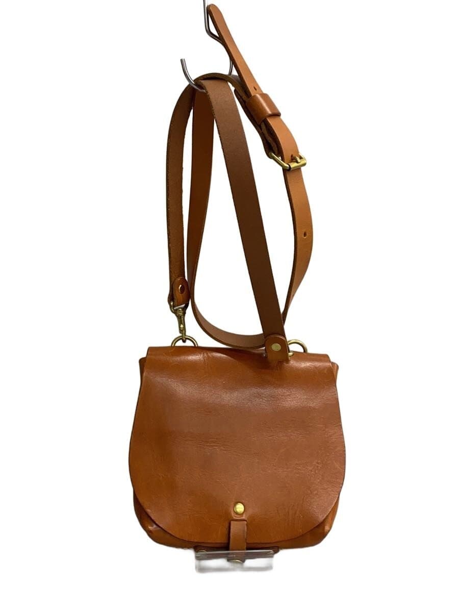 HERZ Vertical 2-Way Body Bag Leather CML Small With Scratches