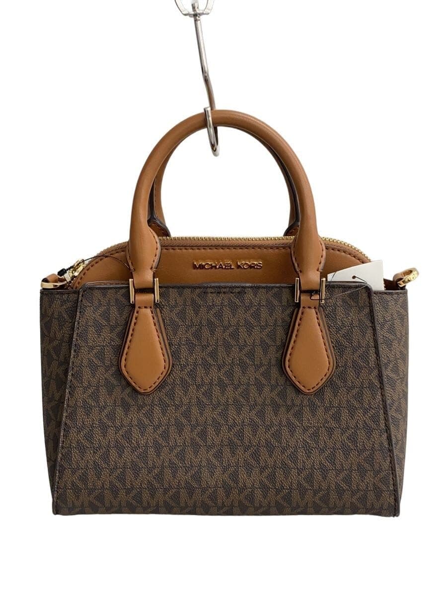 MICHAEL KORS Dahlia 2in1 Satchel Small BRW All Over Pattern 35S1GDIC1B