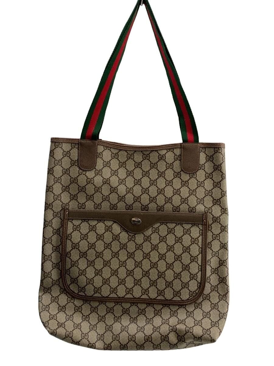 GUCCI Sherry - Line Tote Bag BEG All Over Pattern