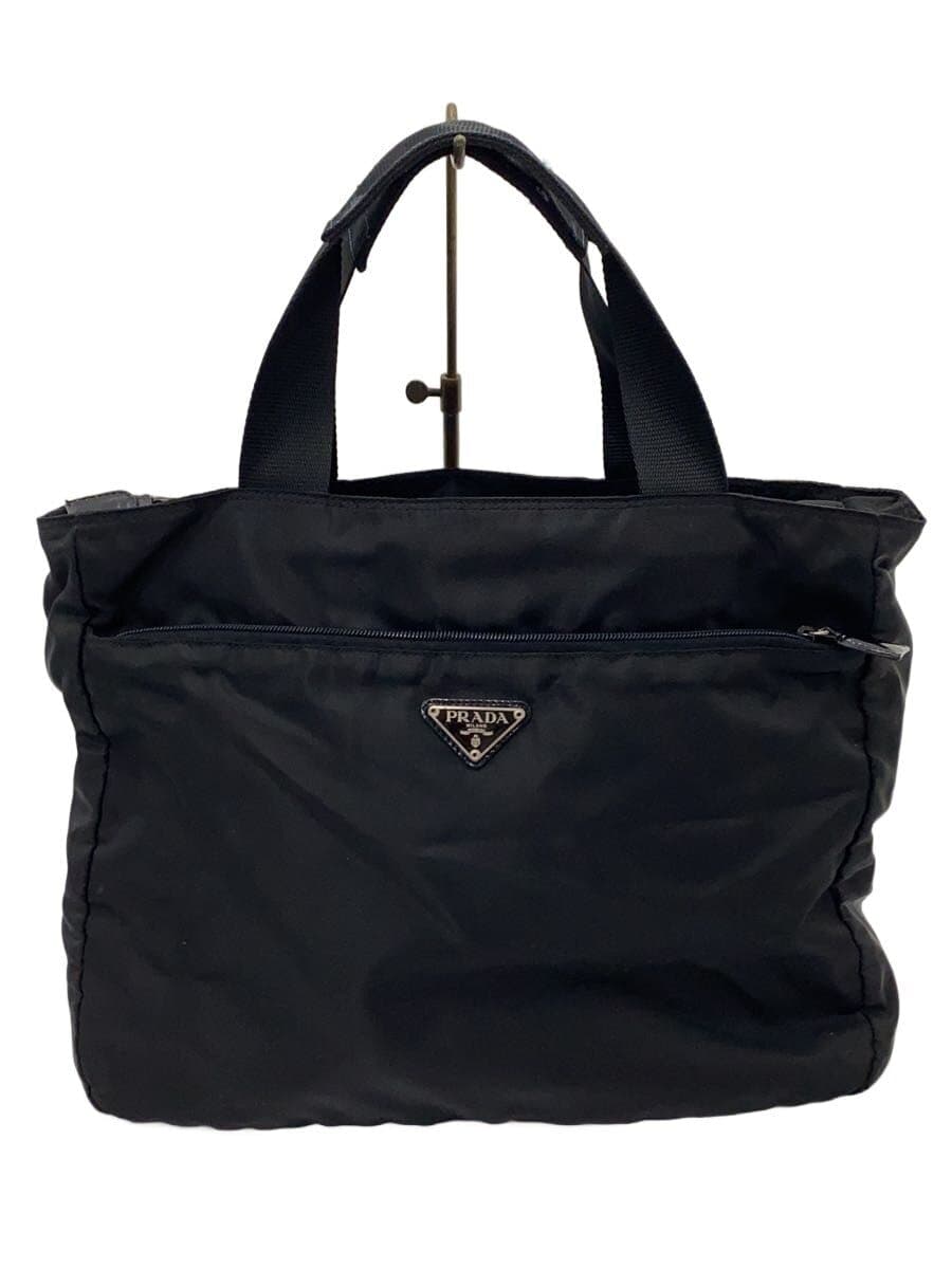 PRADA Tote Bag Nylon BLK Solid