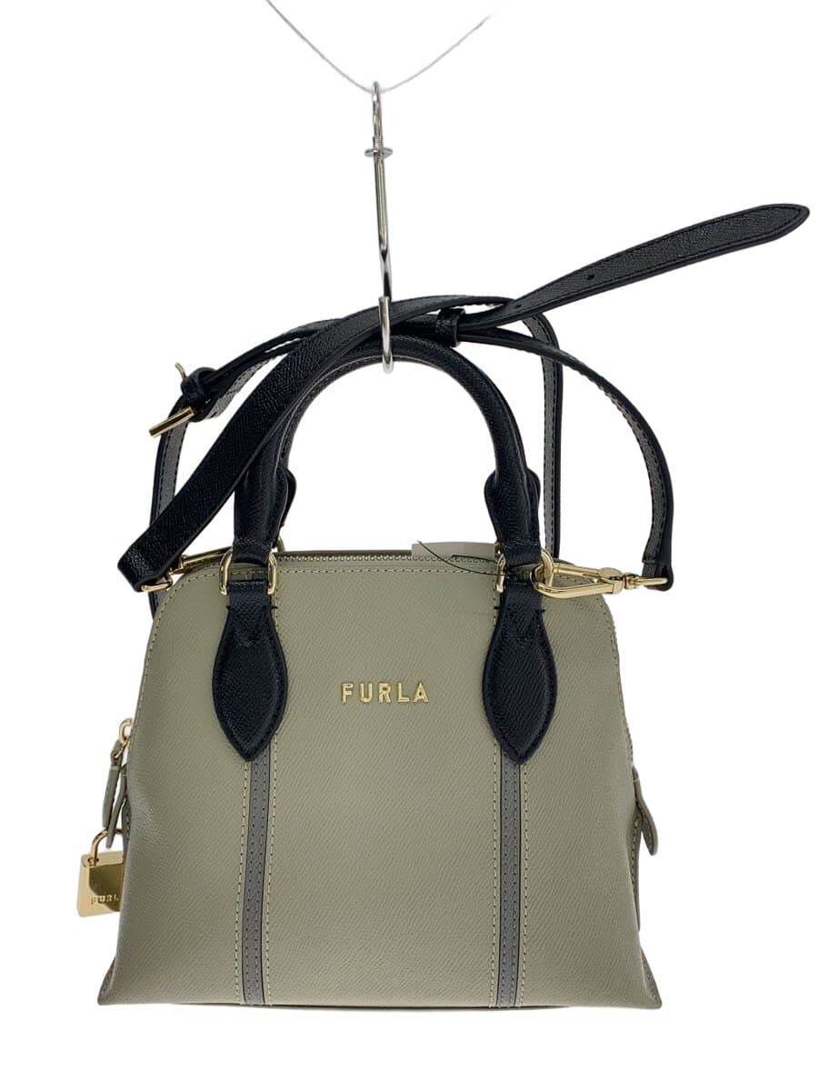 FURLA Shoulder Bag Leather GRY WB00539