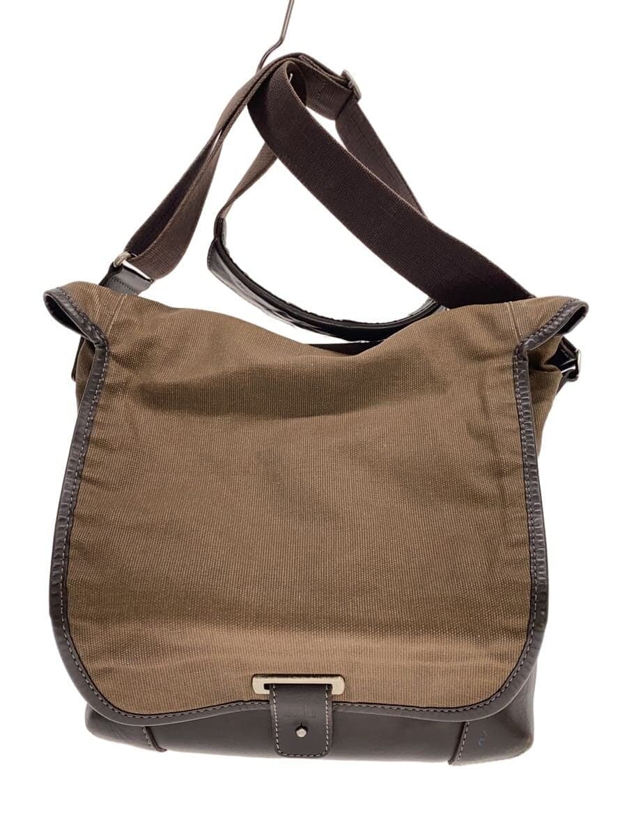 dunhill MOTORITIES Shoulder Bag Canvas BRW Plain
