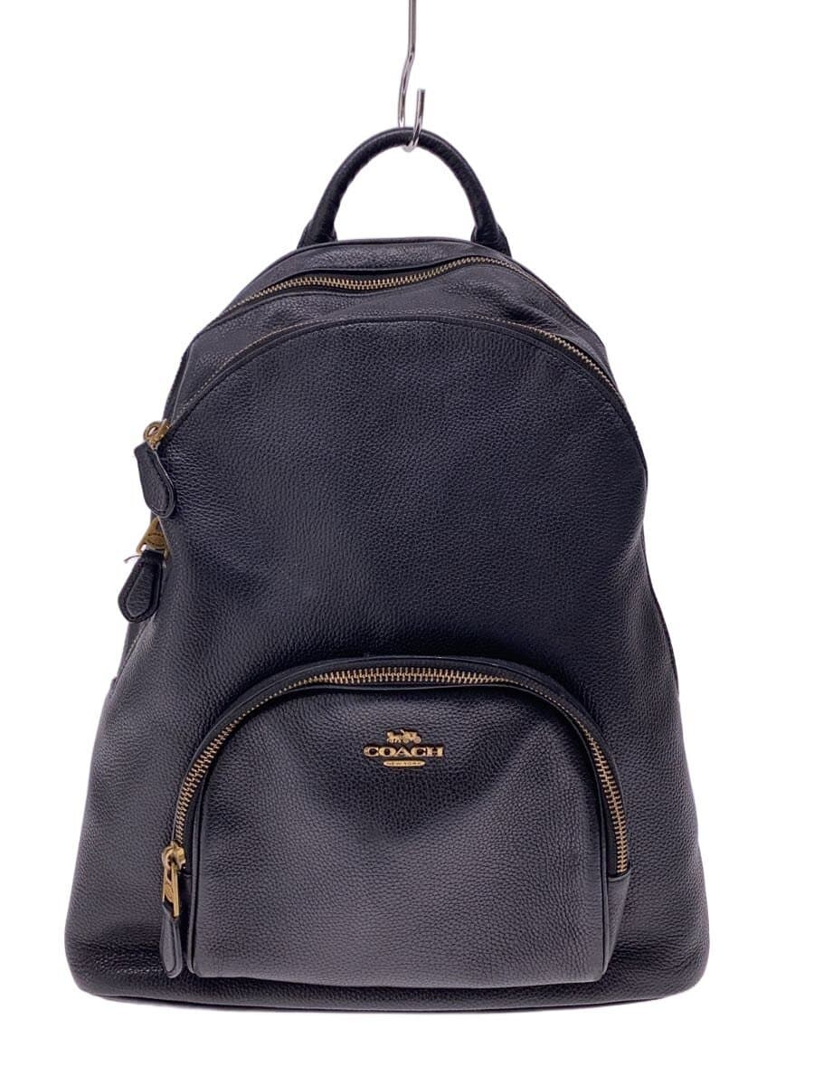 COACH Backpack Leather BLK 93836