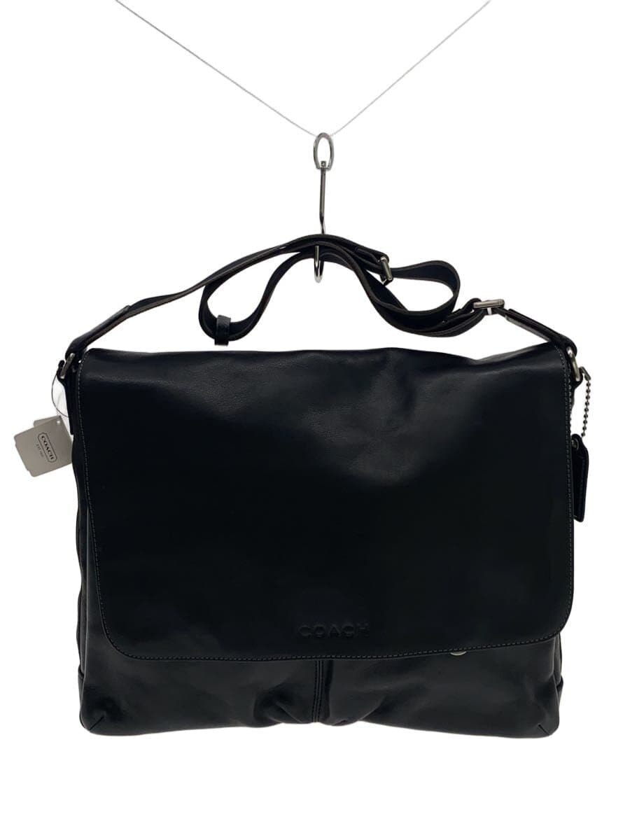 COACH Shoulder Bag_ All Leather Leather BLK F70556