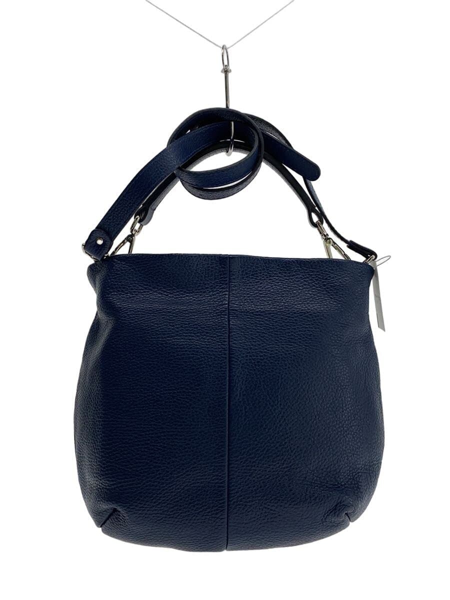 GIANNI CHIARINI Shoulder Bag Leather NVY Solid