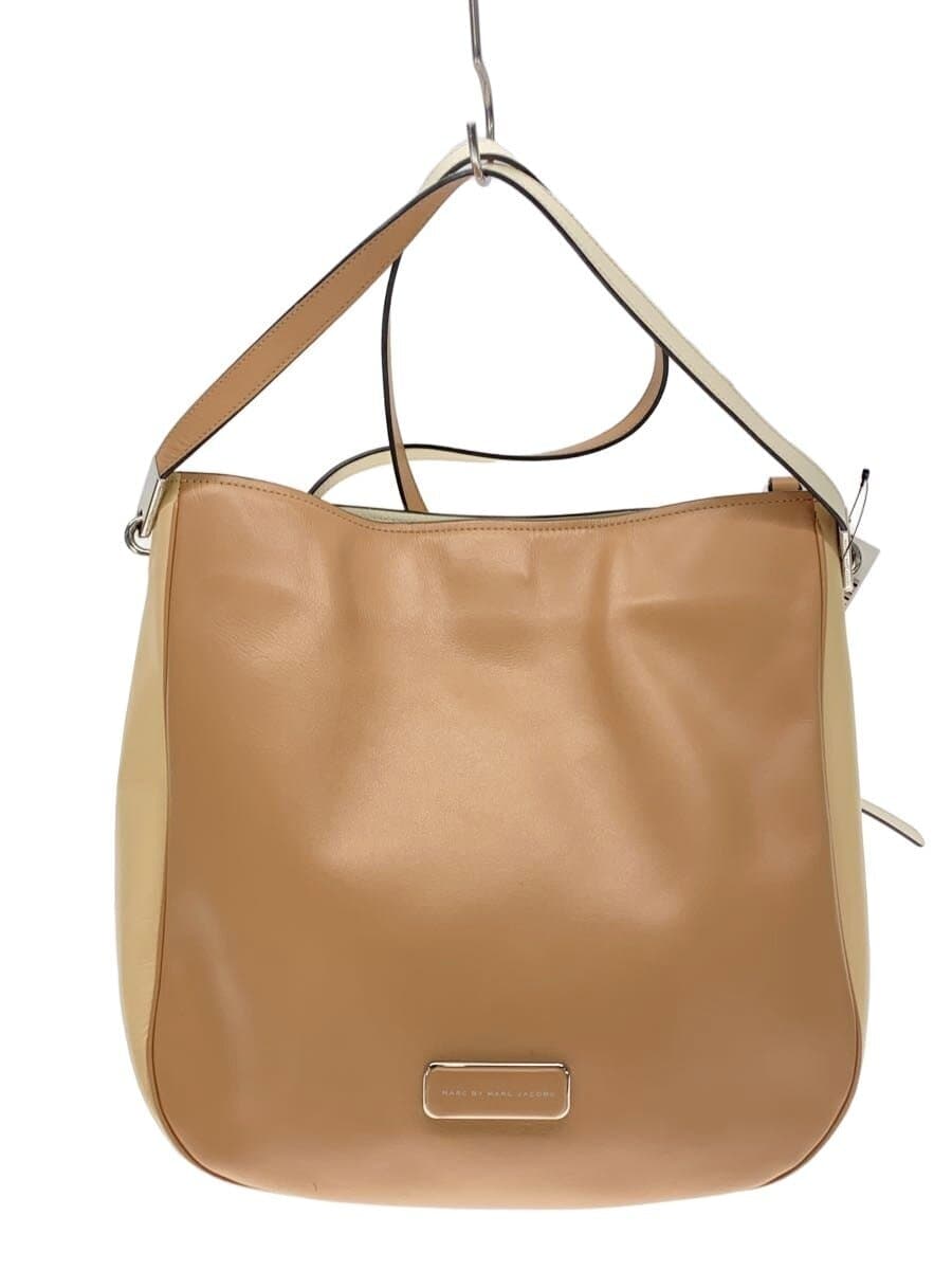 MARC BY MARC JACOBS Shoulder Bag Leather BEG Solid Color M005330