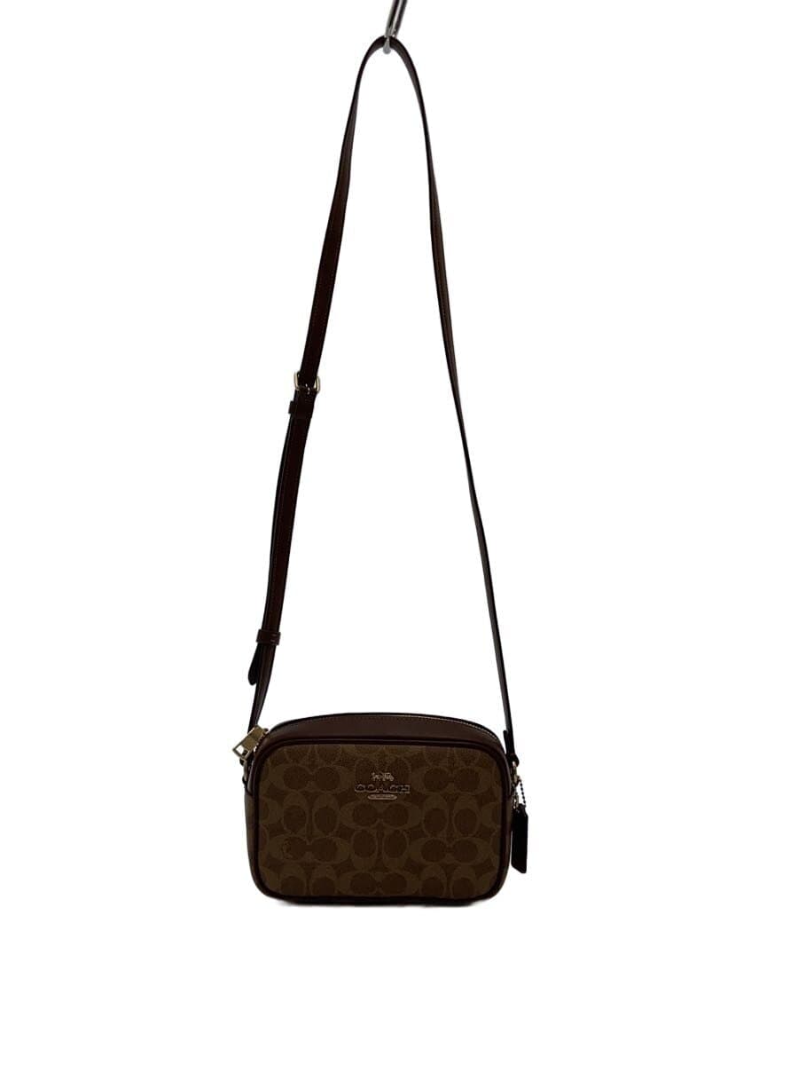 COACH Mini Jamie Camera Bag Shoulder Bag PVC BEG CY752