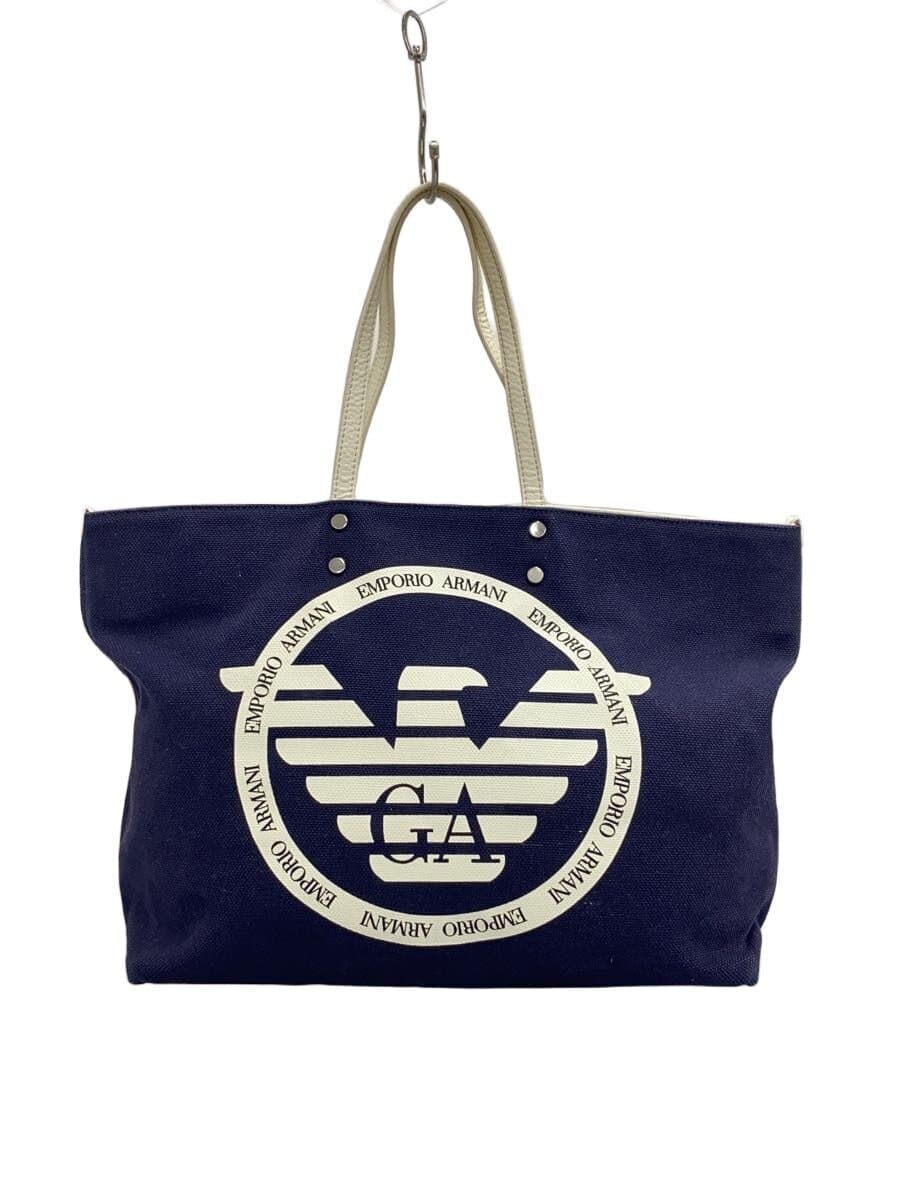 EMPORIO ARMANI Canvas Tote Bag Canvas NVY