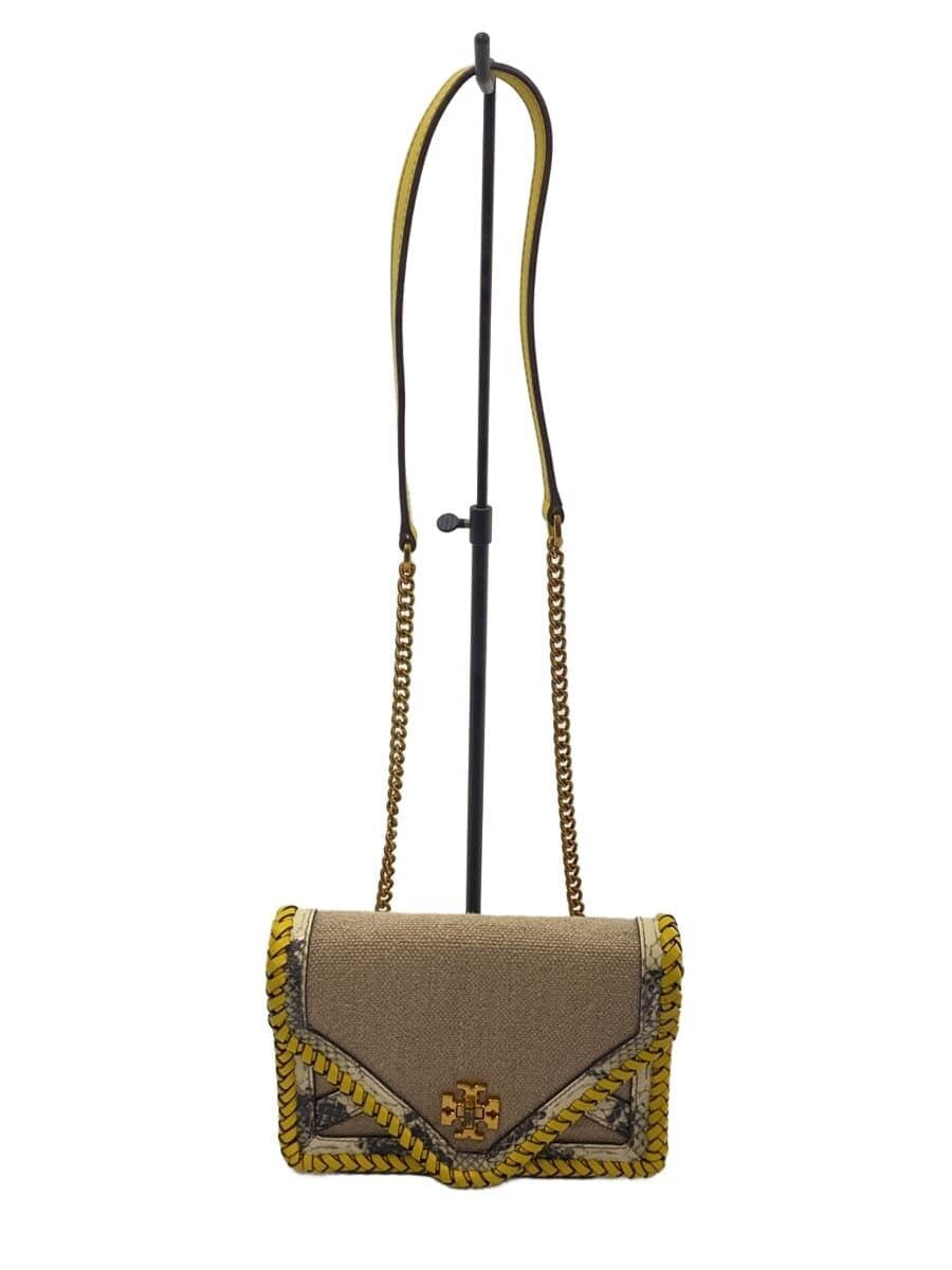 TORY BURCH Stain Peeling Kira Kira Crossbody Shoulder Bag BEG