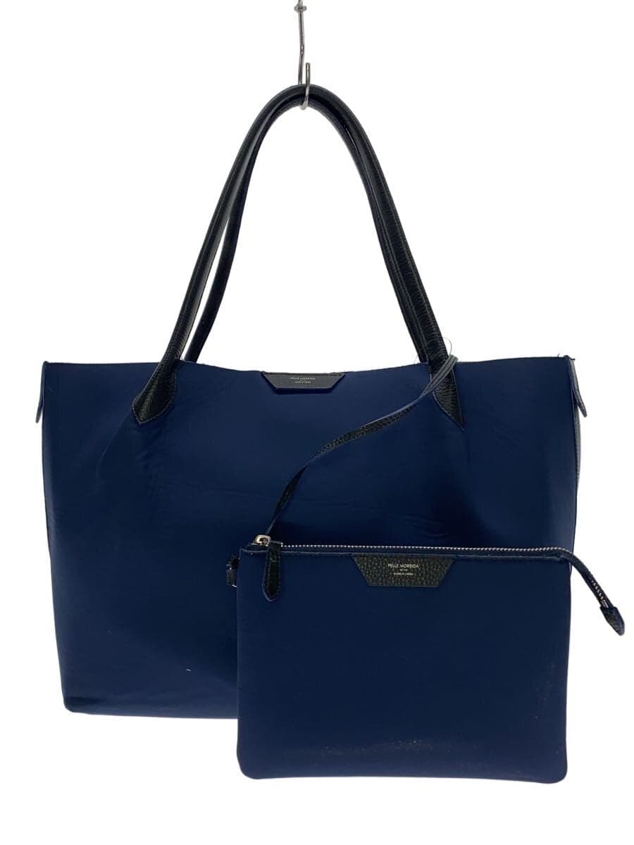 PELLE MORBIDA tote bag -- NVY
