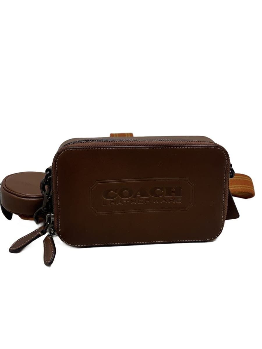 COACH Shoulder Bag BRW Solid CC117