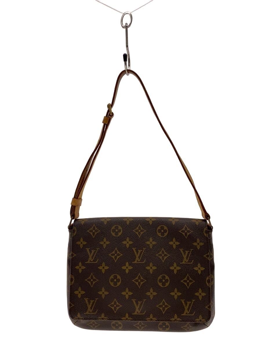 LOUIS VUITTON Musette Tango_Monogram Canvas_Long Shoulder PVC BRW All Over Pattern
