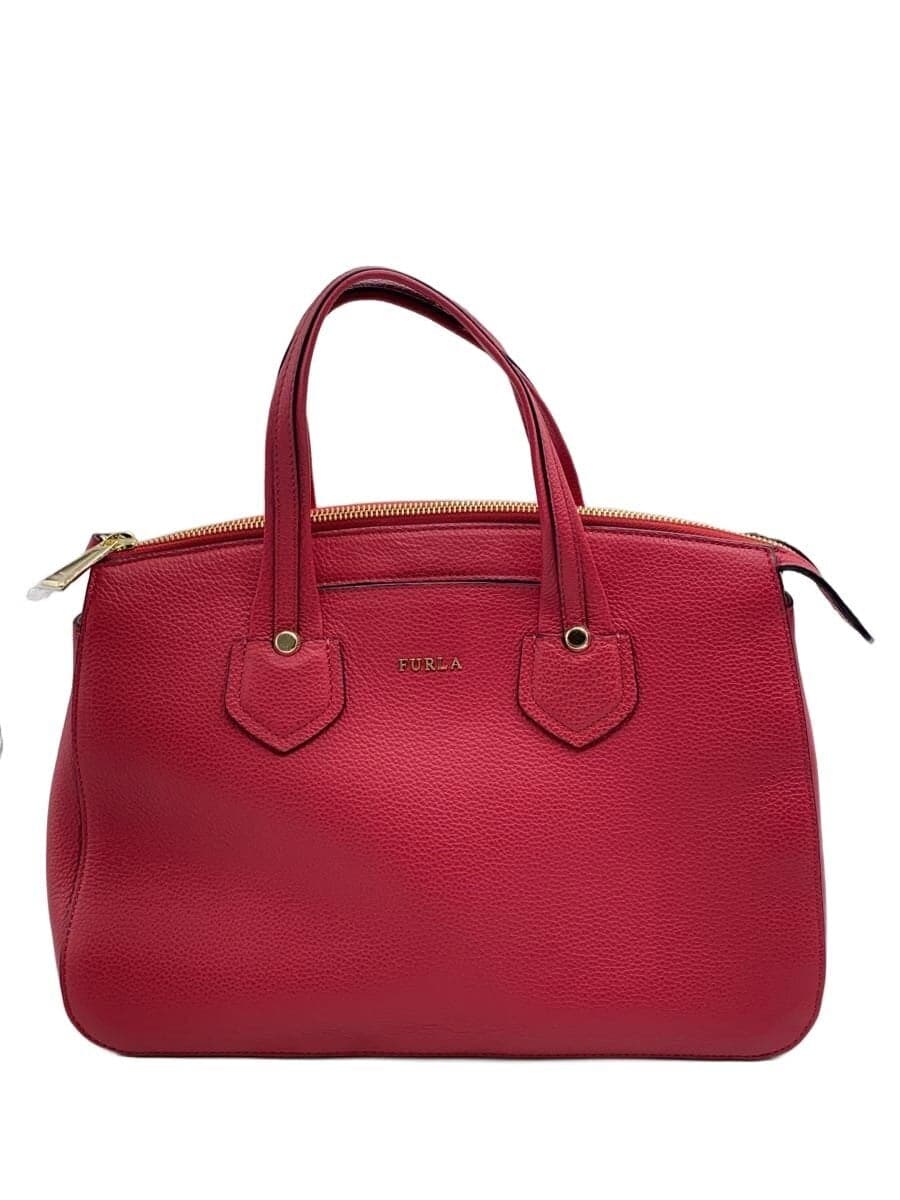 FURLA Shoulder Bag Leather PNK Solid