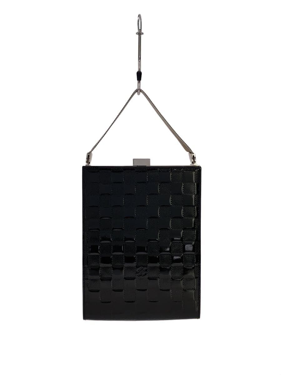 LOUIS VUITTON Ange GM_Damier Vernis Patent Leather BLK All Over Pattern