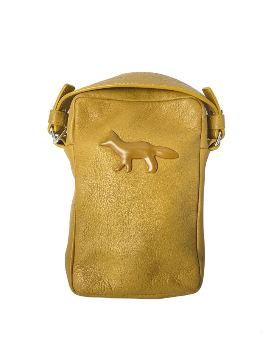 MAISON KITSUNE Shoulder Bag Leather YLW