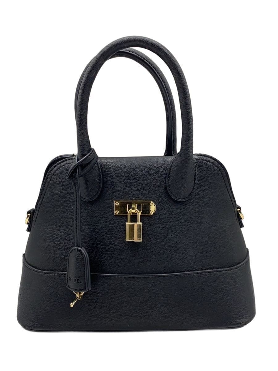 SNIDEL Shoulder Bag Faux Leather BLK Solid SWGB235613