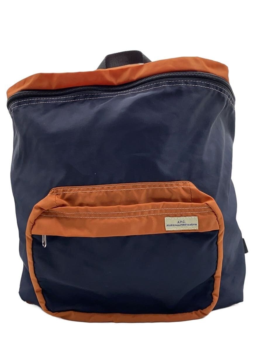 A.P.C. Backpack Nylon NVY Solid