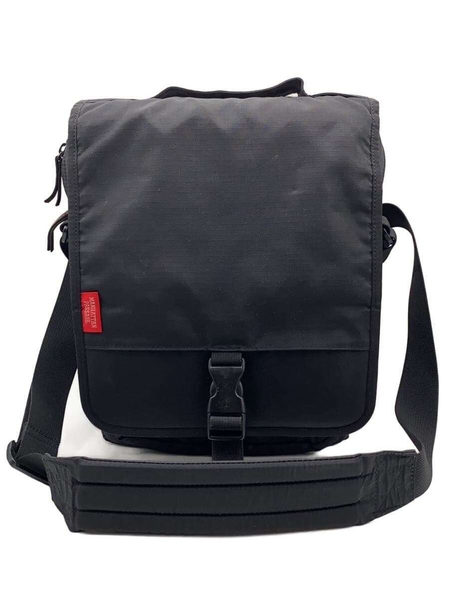 ManhattanPassage Shoulder Bag Nylon Black Solid Color