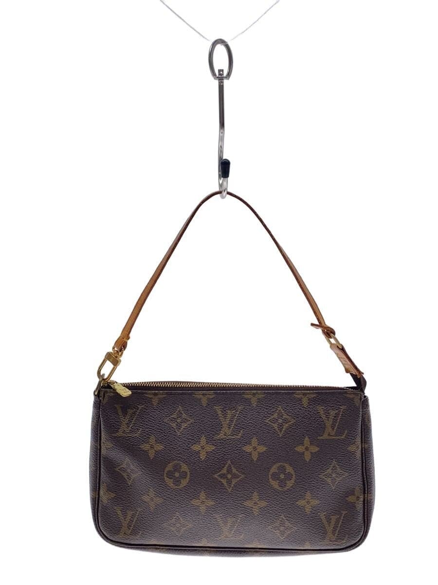 LOUIS VUITTON 1) Pochette Accessoires Monogram Canvas PVC BRW M51980