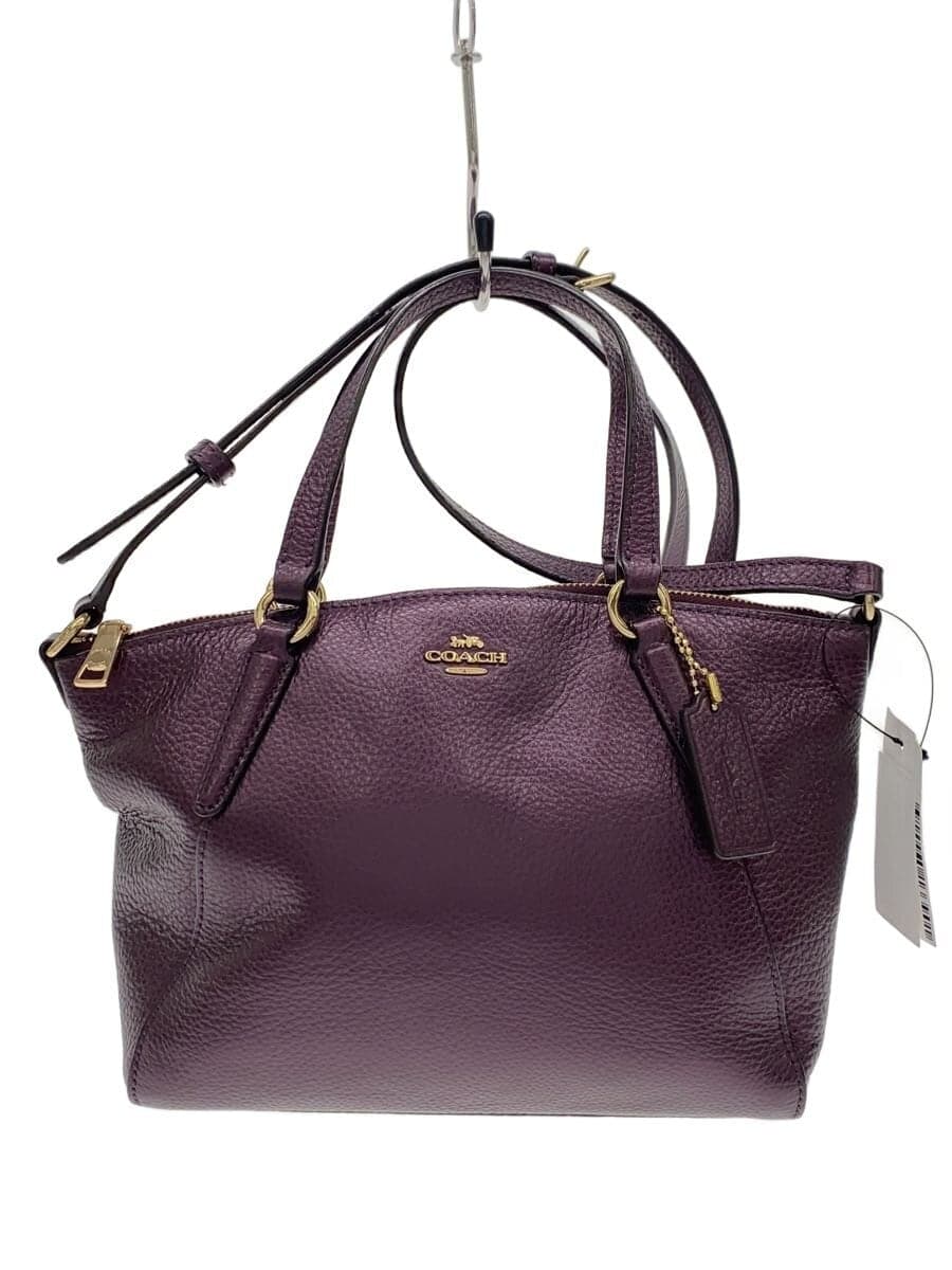 COACH Shoulder Bag Leather PUP f29639