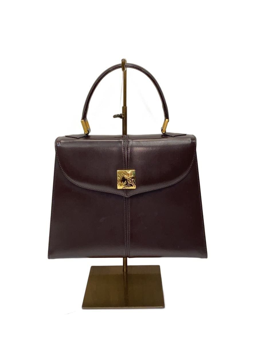 YVES SAINT LAURENT Handbag Leather BRW Solid