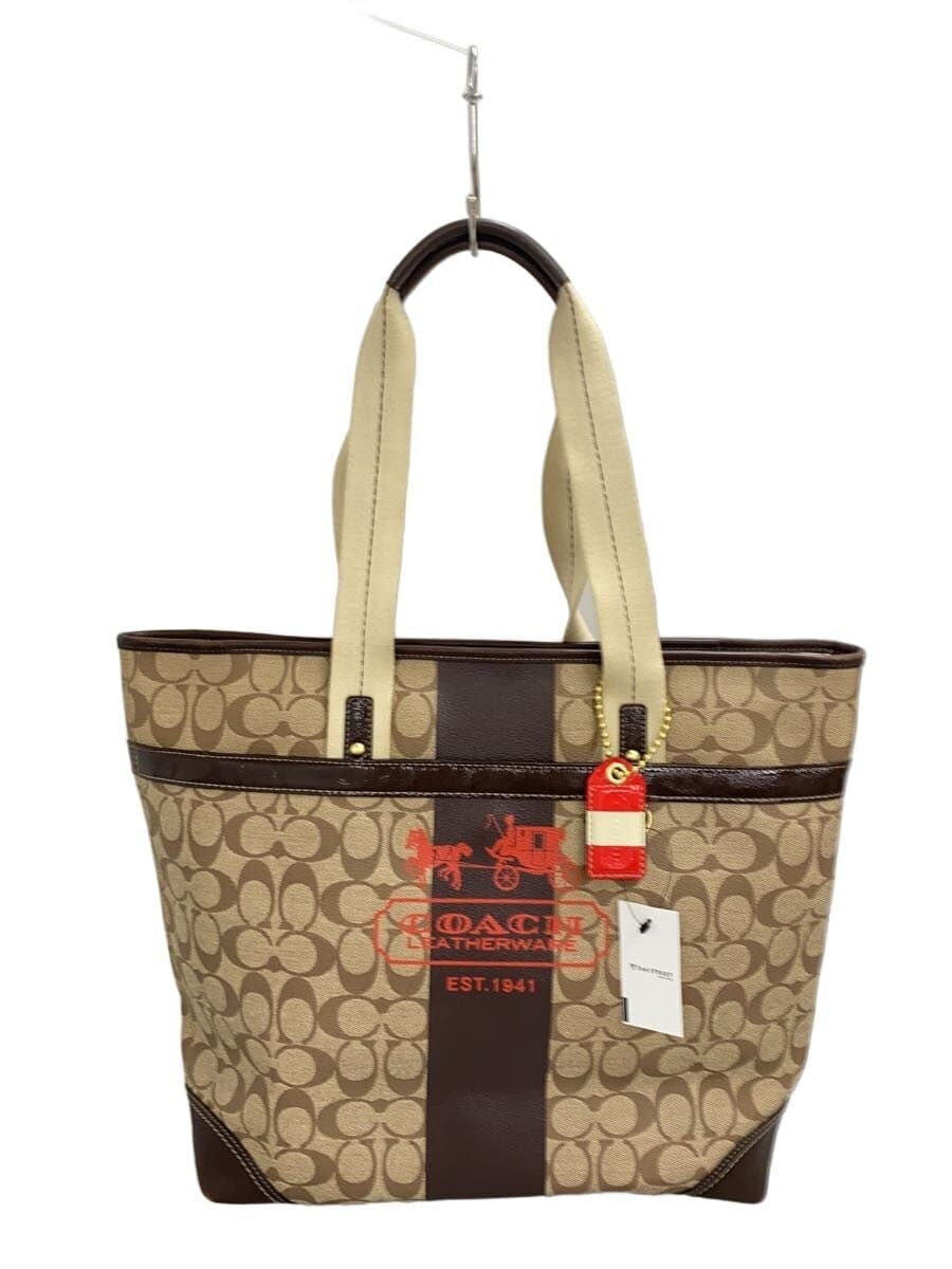 COACH Tote Bag_Signature Canvas RED 11351