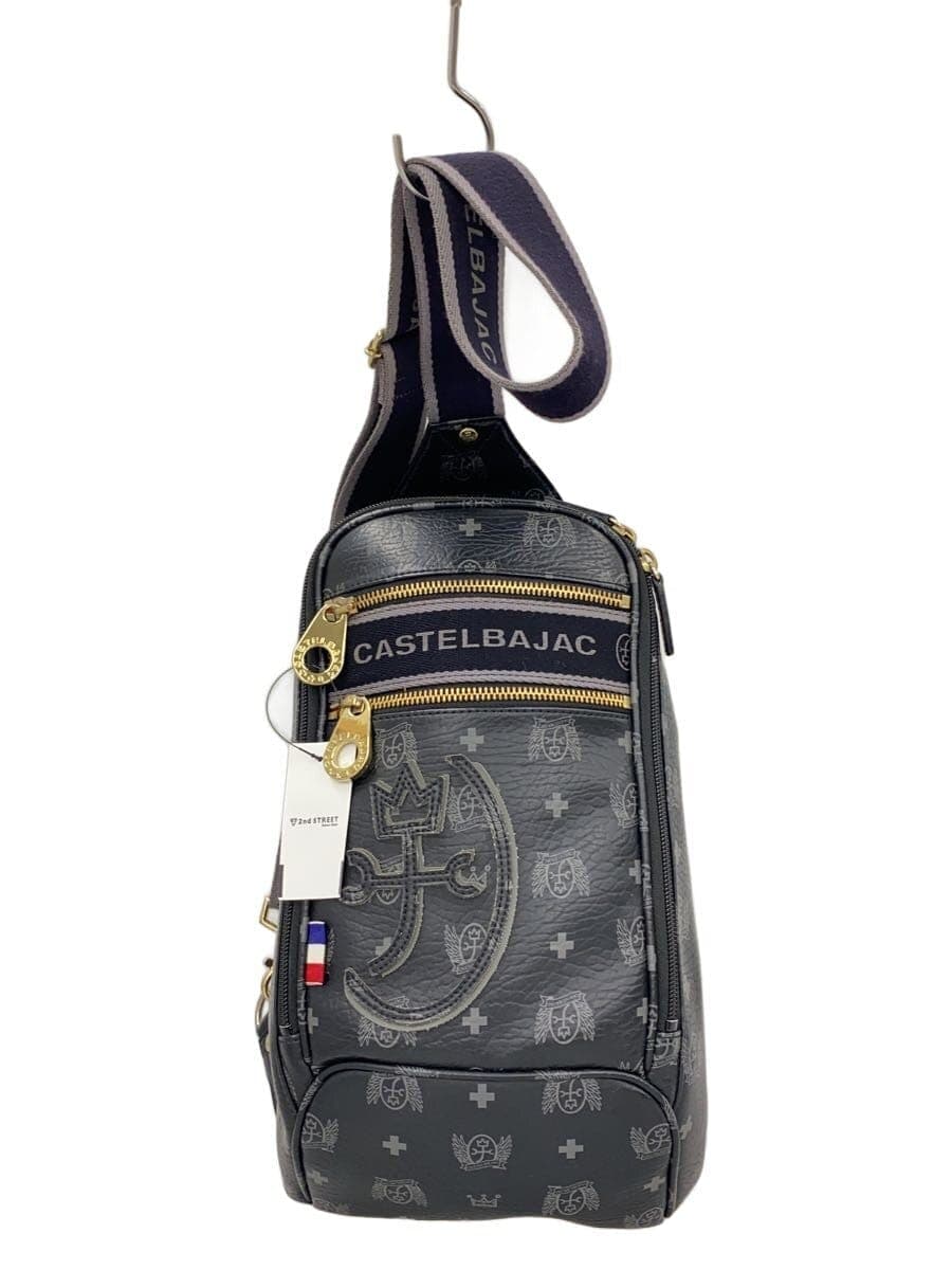 CASTELBAJAC Shoulder Bag BLK All Over Pattern 088911