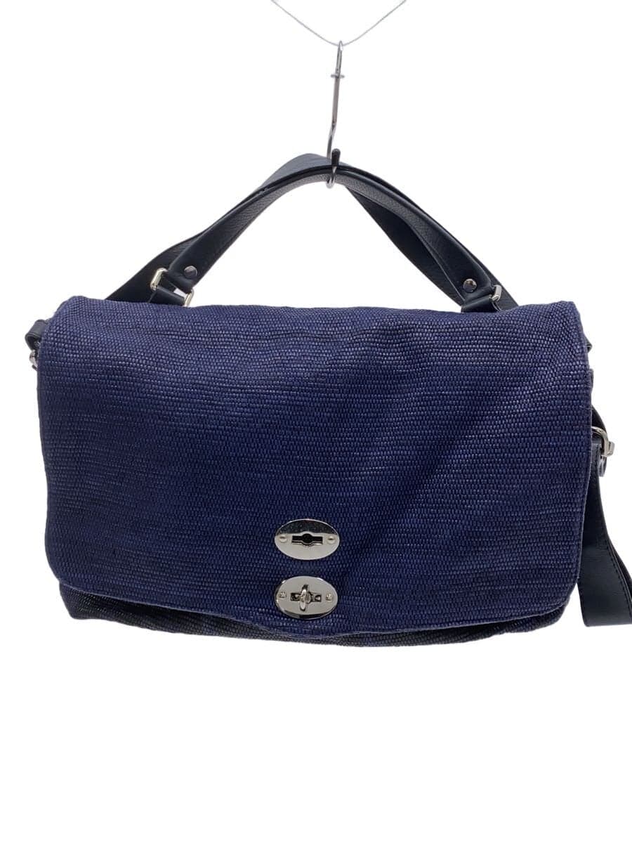 ZANELLATO 2-Way Shoulder Bag -- Navy Camo