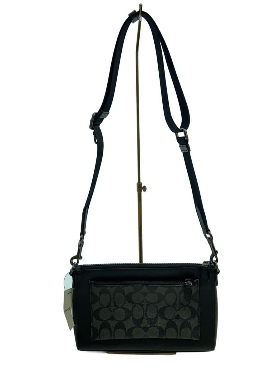 COACH Shoulder Bag Leather Black C5593