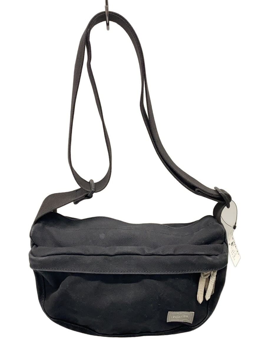PORTER Shoulder Bag Canvas BLK Solid 3134E