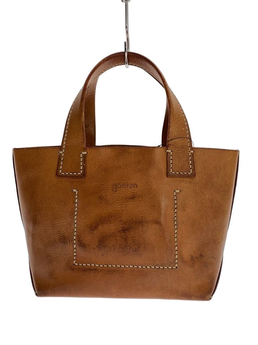GENTEN Corner Wear Discoloration Handbag Leather BRW