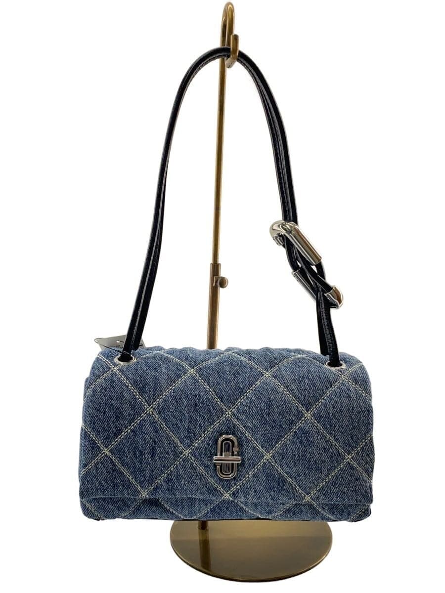 MARC JACOBS Shoulder Bag -- BLU THE QUILTED DENIM DUAL BAG SHOULDER MINI