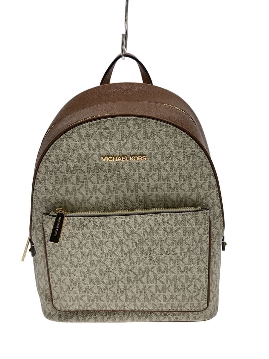 MICHAEL KORS Backpack Leather White All-over Print 35T1G4AB2L