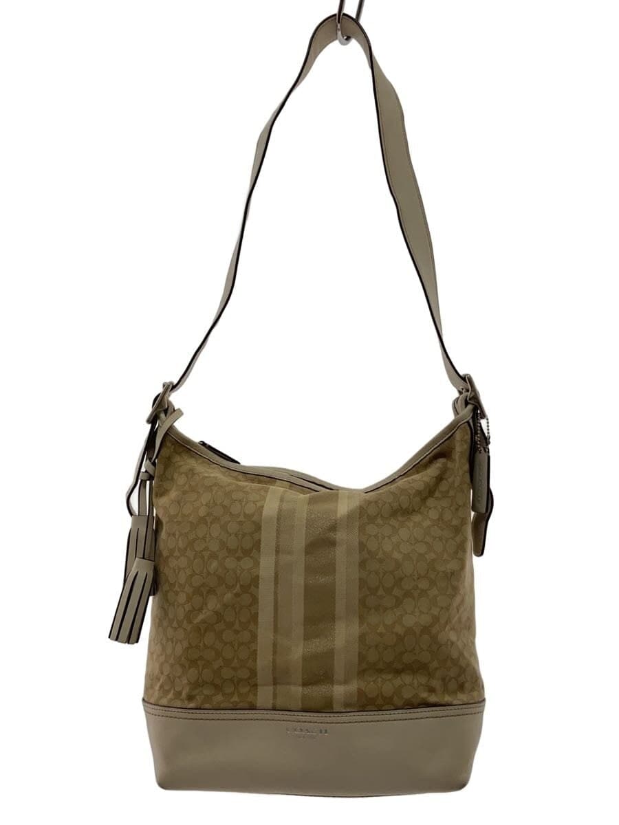 COACH Shoulder Bag BEG All Over Pattern 19918