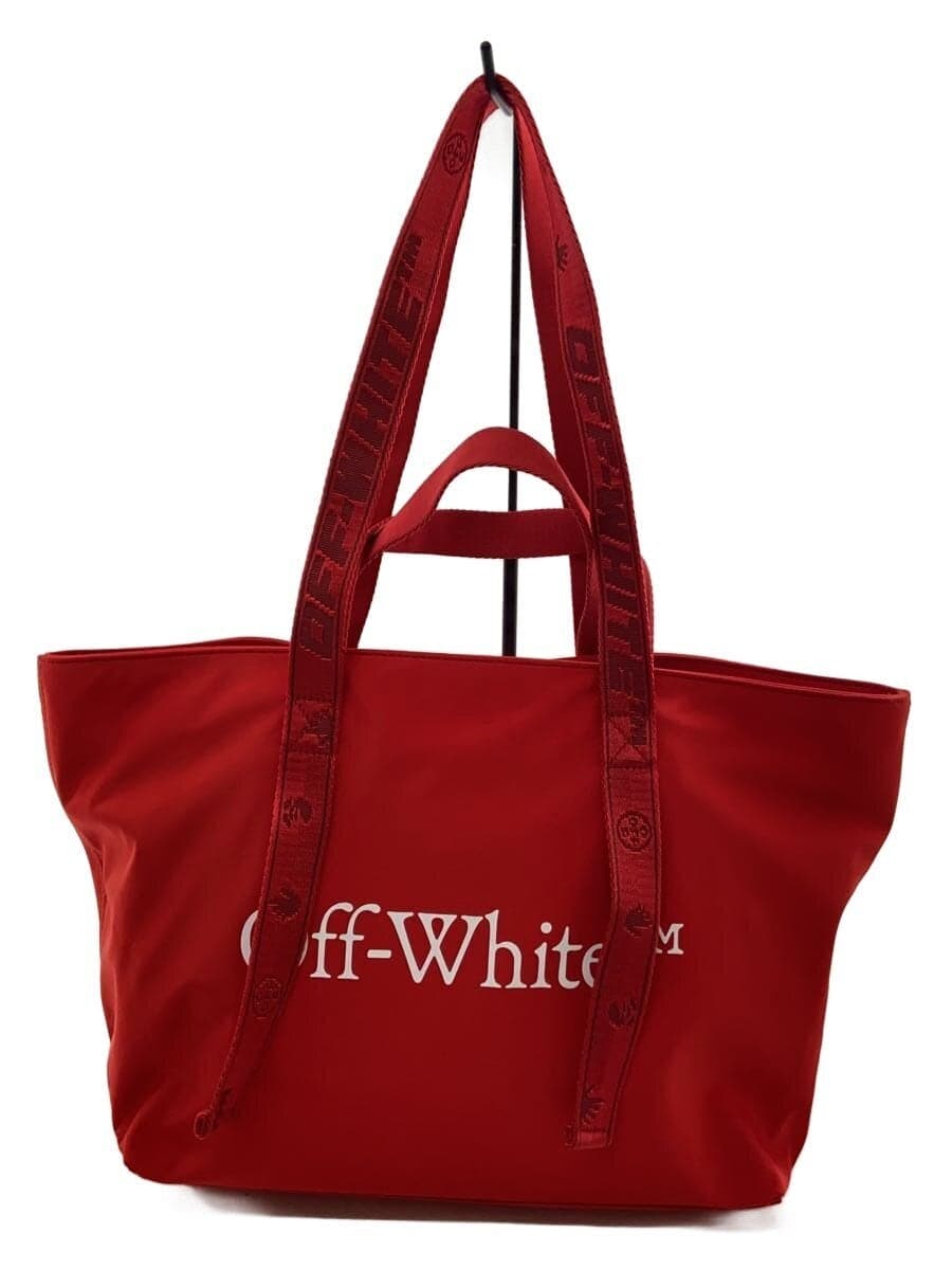 OFF-WHITESmall Nylon Commercial Tote Bag Polyester RED OWNA143R21FAB001