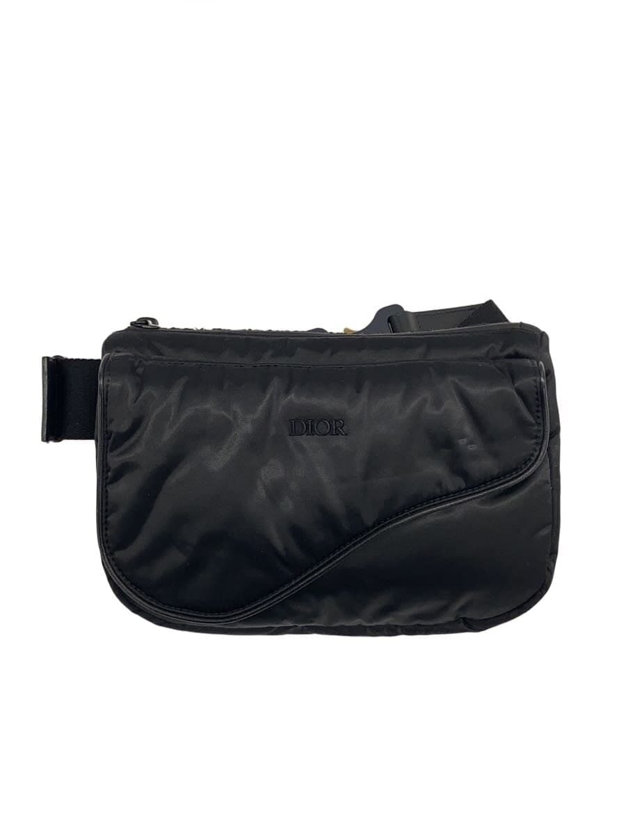 Christian Dior Saddle Bag Waist Bag Nylon BLK