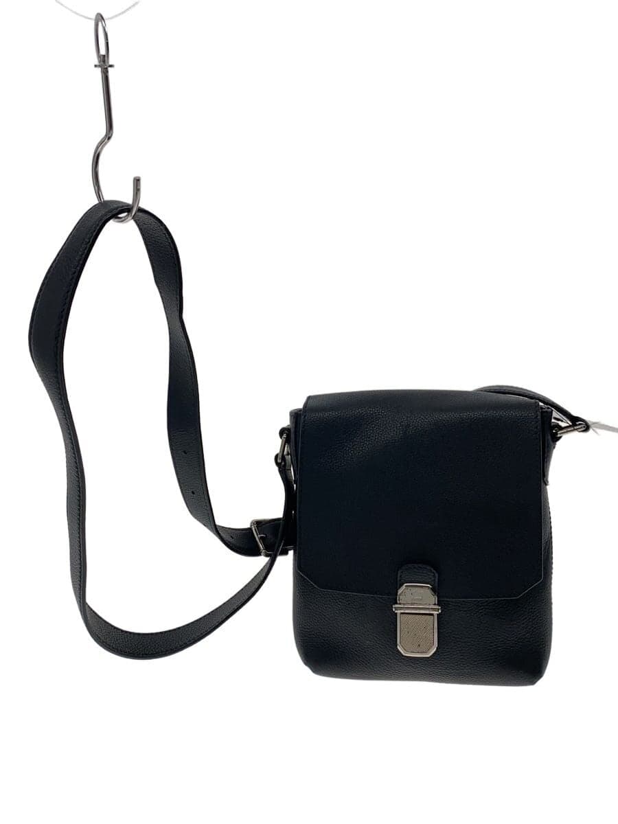 dunhill Belgrave Crossbody Shoulder Bag Leather BLK Solid
