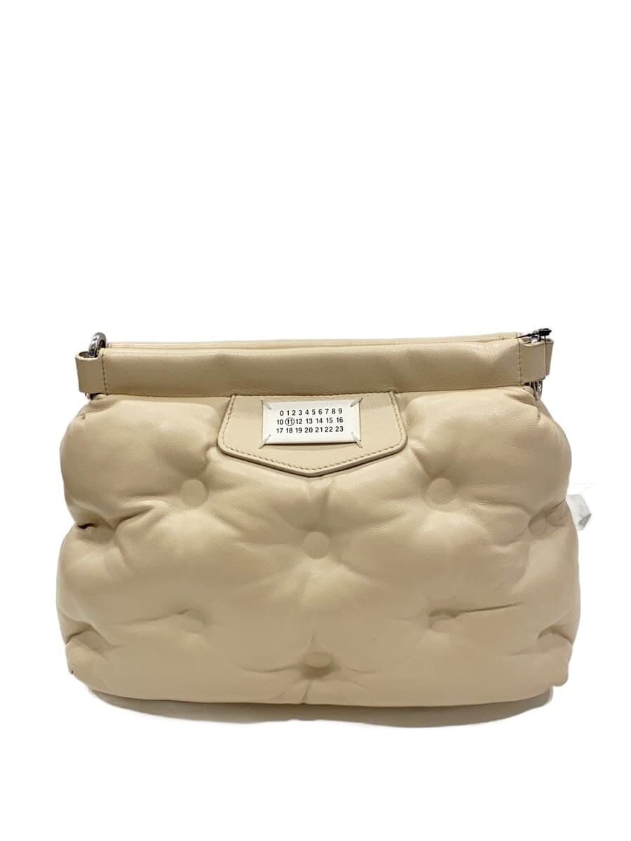 Maison Margiela Shoulder Bag Leather BEG Solid SB1WG0028