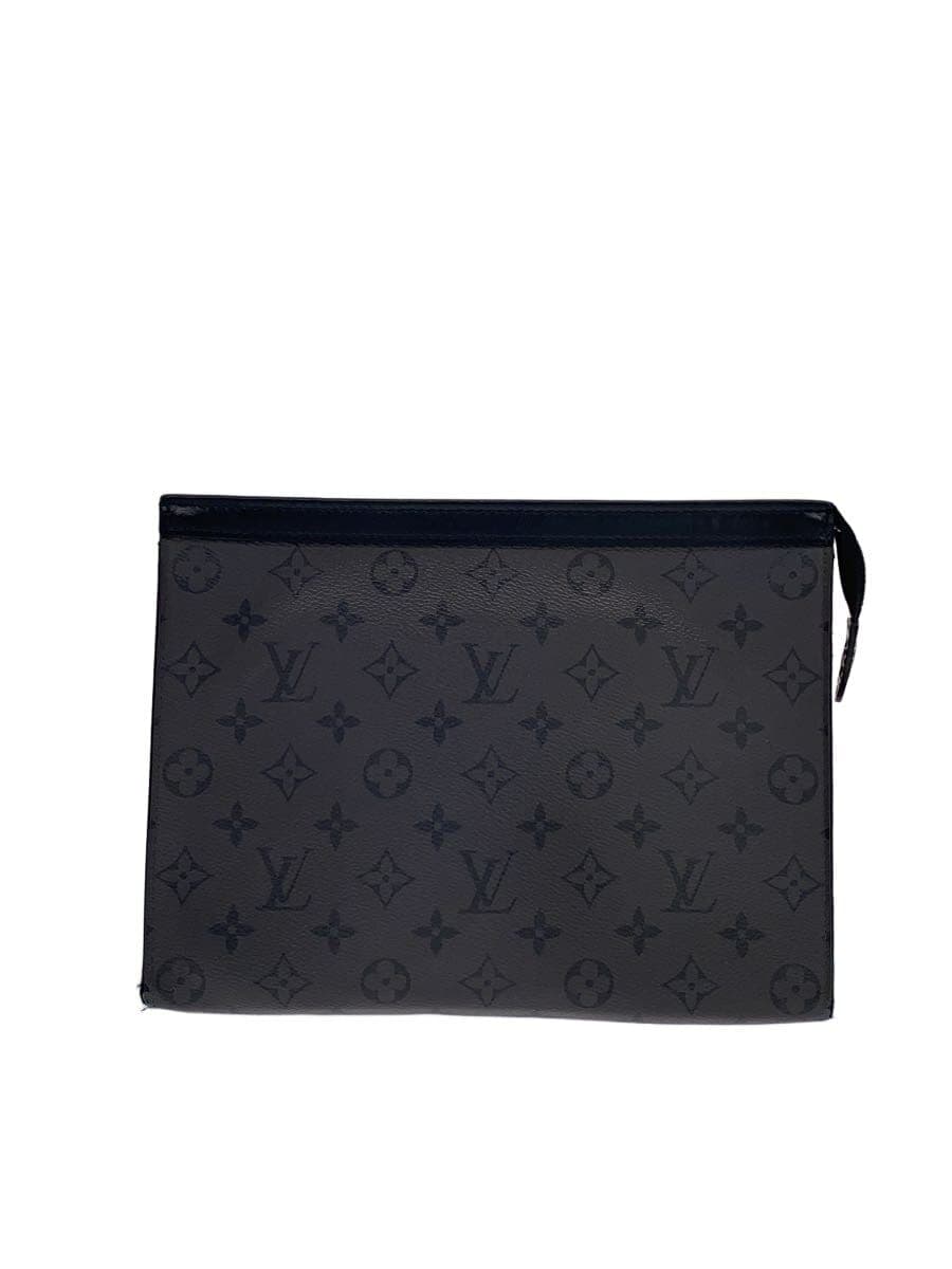 LOUIS VUITTON Pochette Voyage_Monogram Eclipse Reverse PVC BLK Monogram M69535