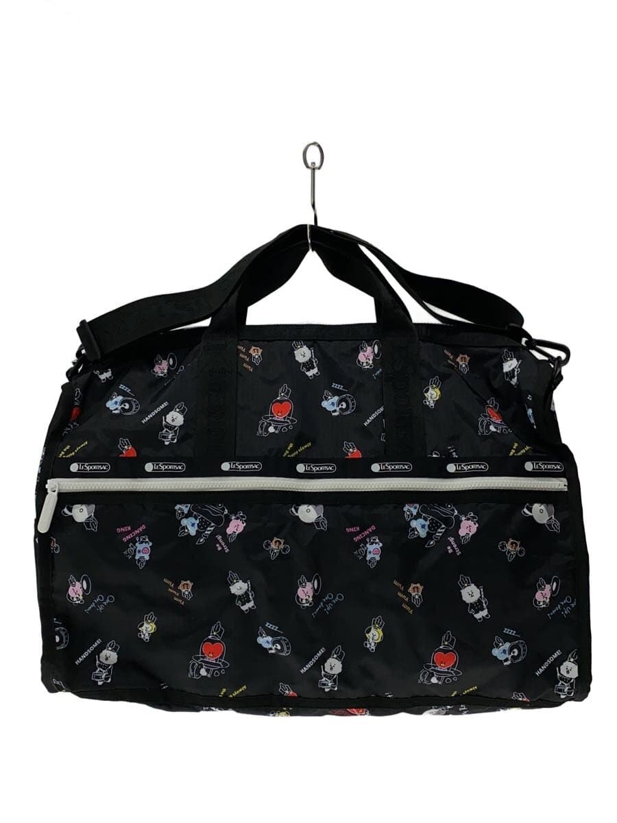 LESPORTSACBT21 Boston Bag Pouch Missing Part Polyester BLK All Over Pattern