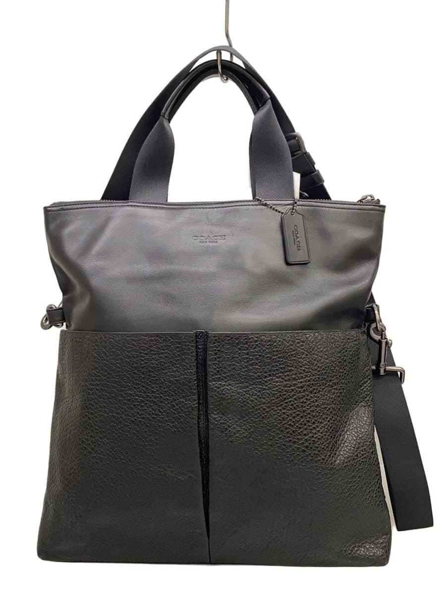 COACH Shoulder Bag Leather Black F11241