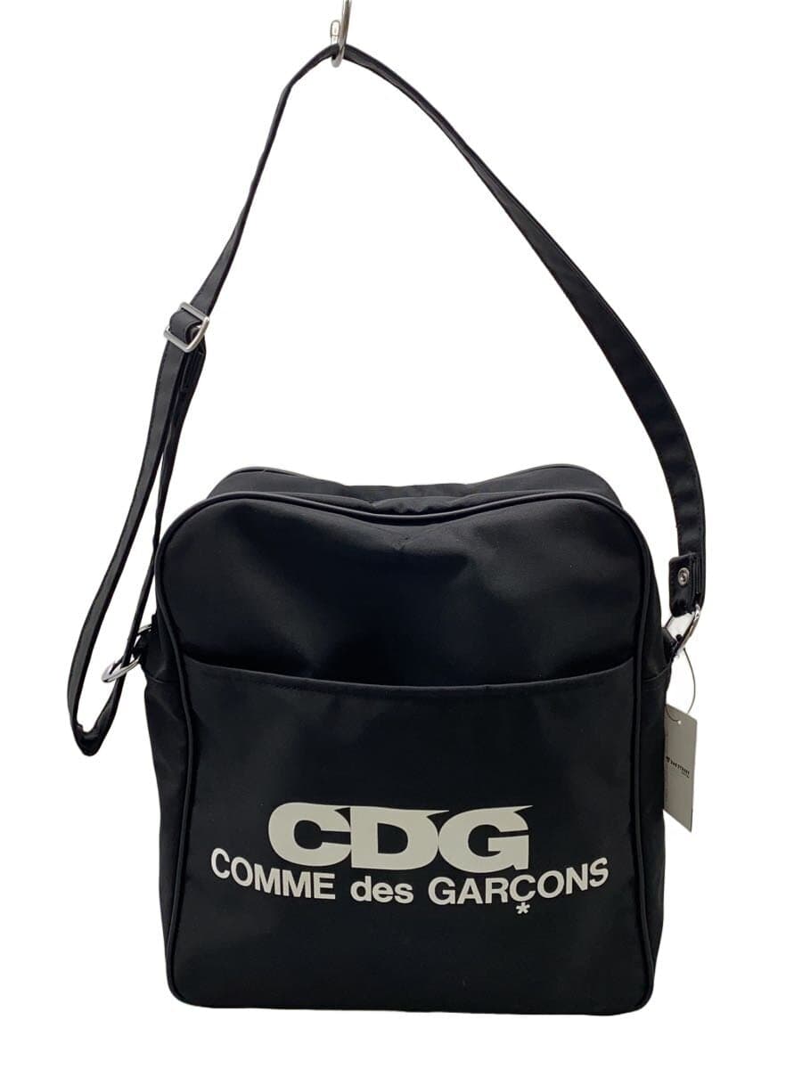 CDG Logo with Shoulder Bag Nylon BLK