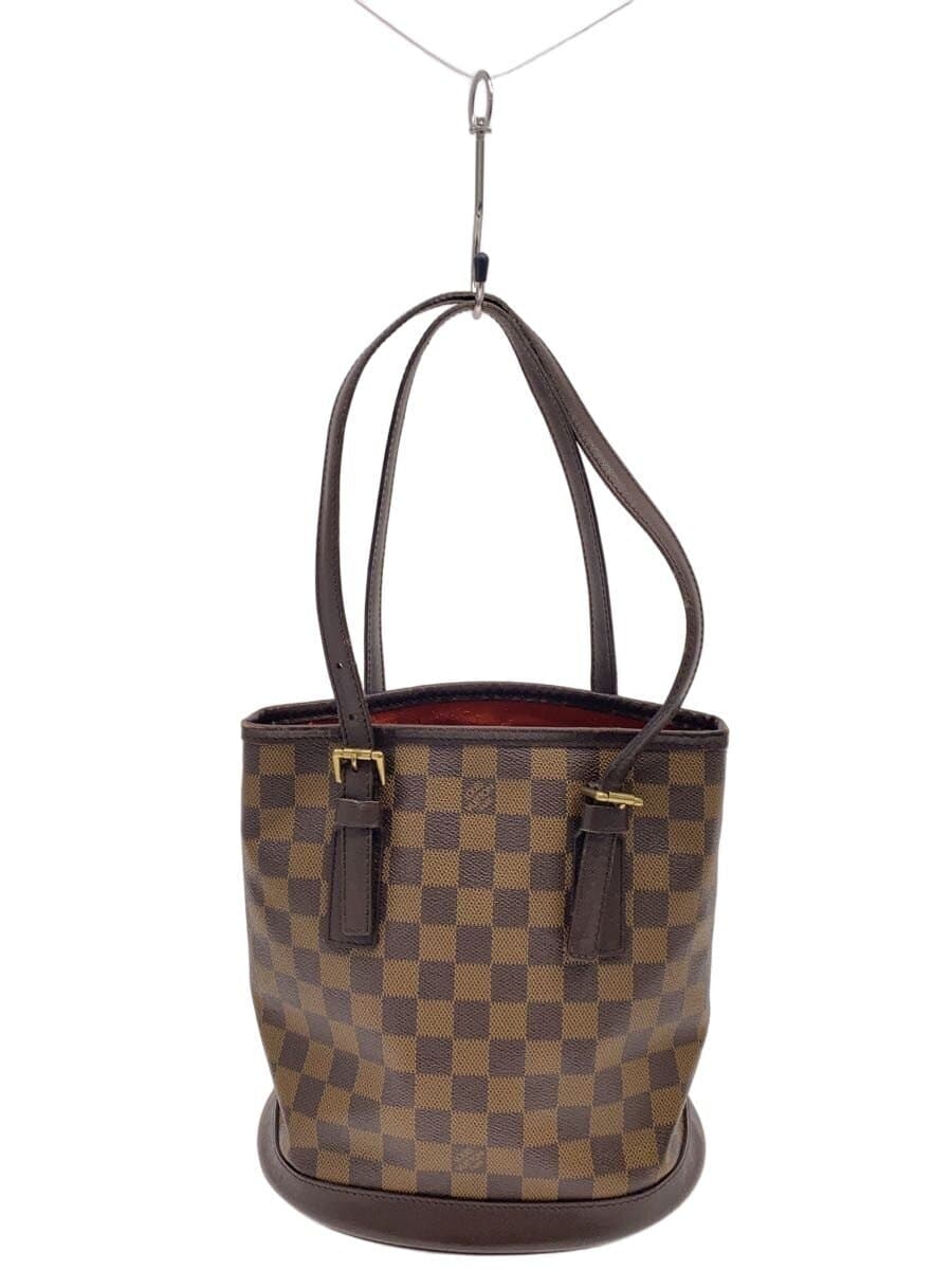LOUIS VUITTON Mare Damier Ébène Handbag Tote Bag Shoulder Bag PVC BRW N42240