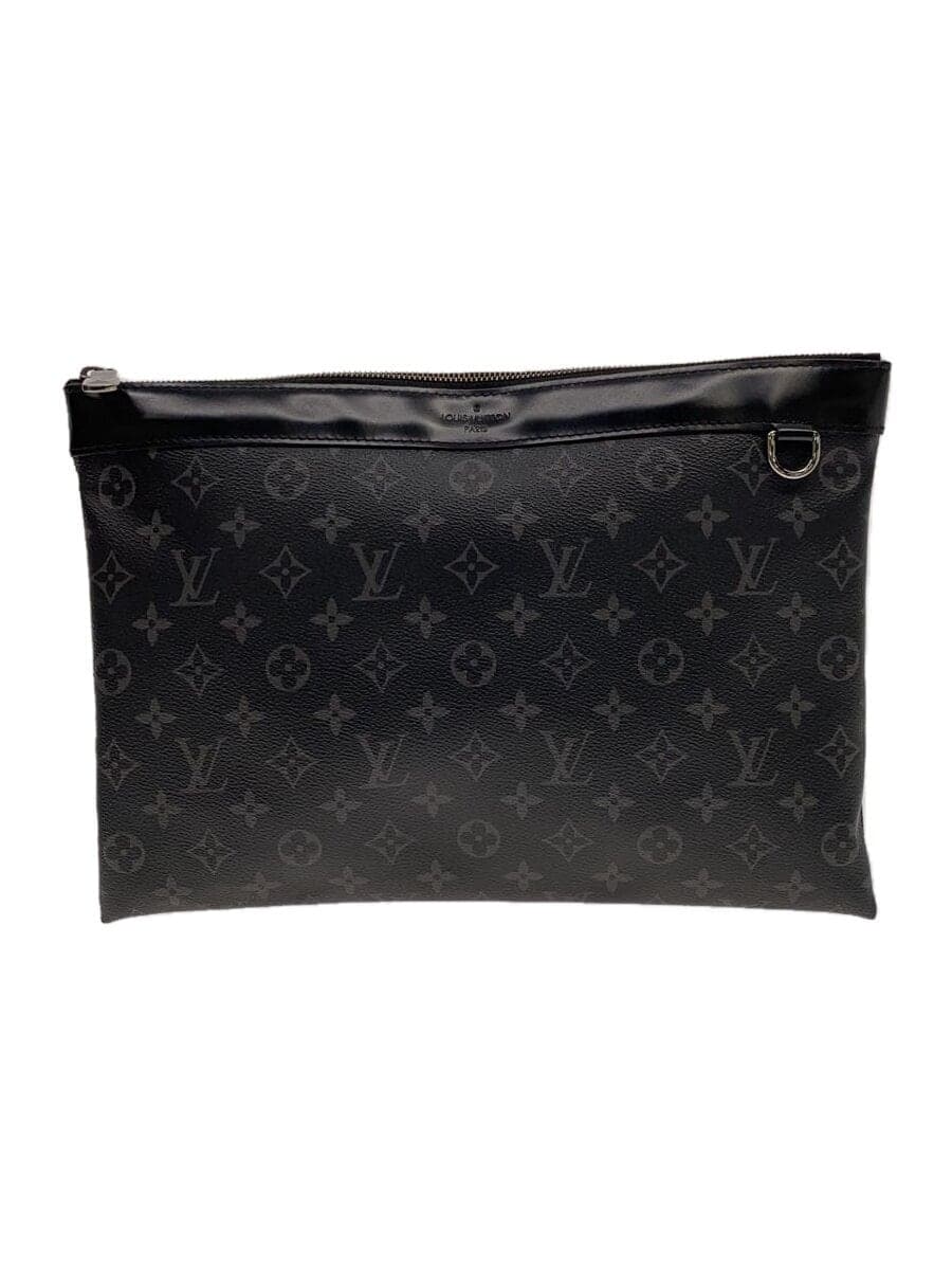 LOUIS VUITTON Pochette Voyage Monogram Eclipse BRW PVC BLK M61692 M61692