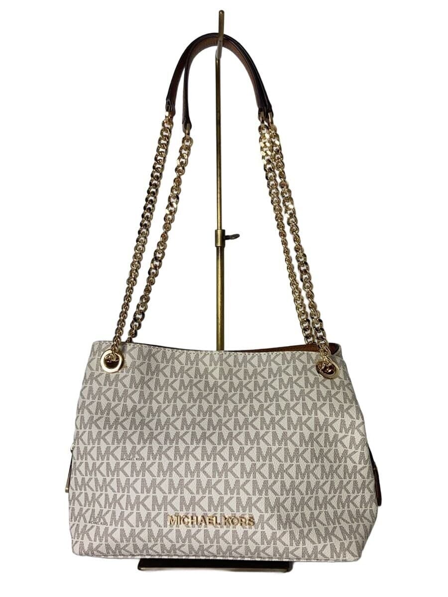 MICHAEL KORS Shoulder Bag Chain Bag Leather WHT 35S9GTTM2B