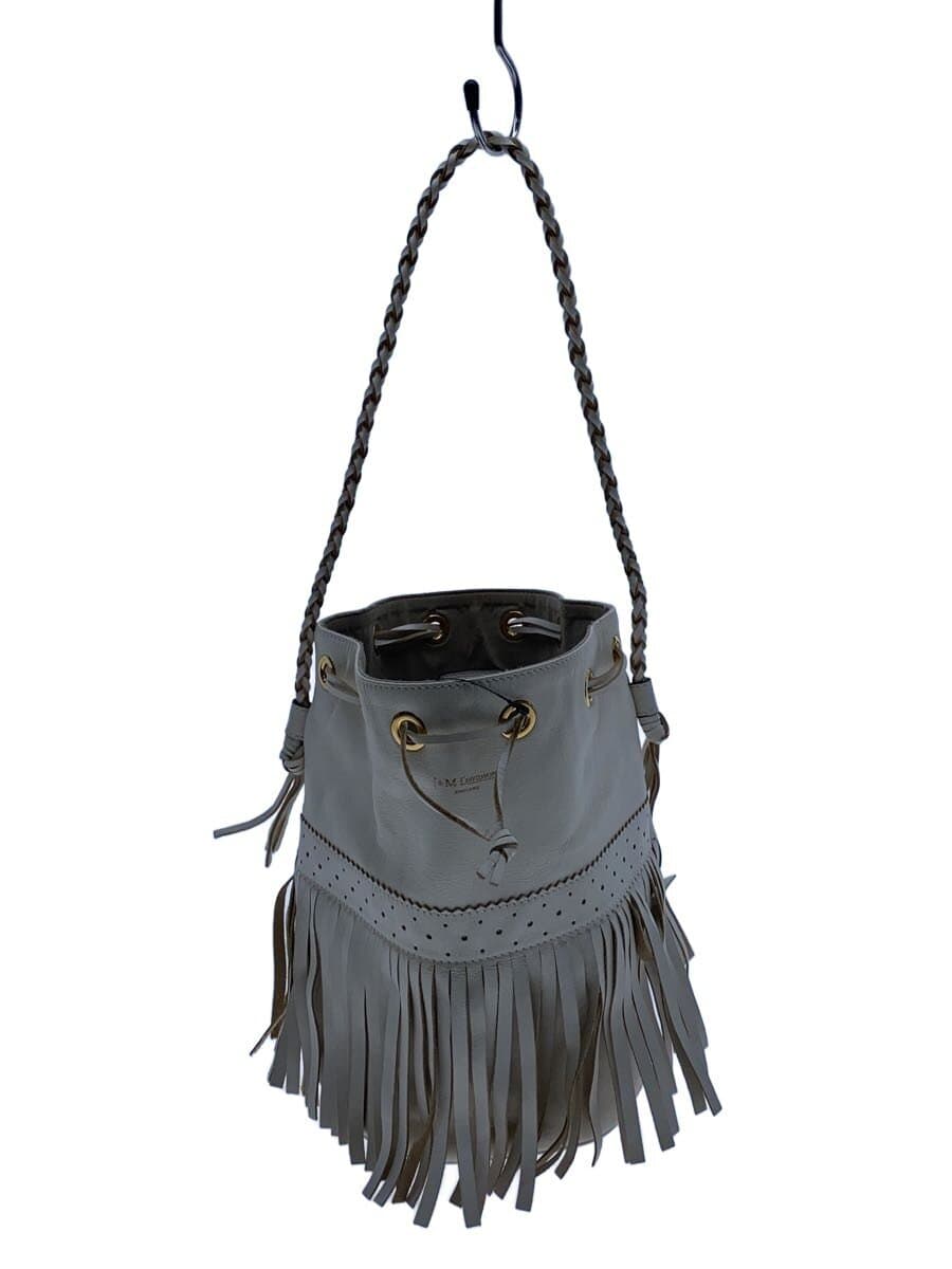 J&M DAVIDSON Shoulder Bag Leather CRM Solid